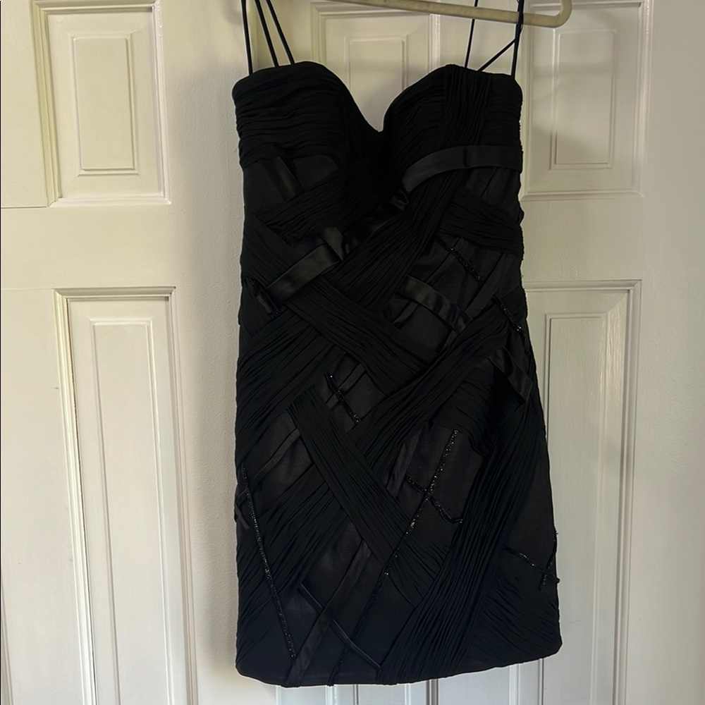 Elegant Black Strapless Dress
